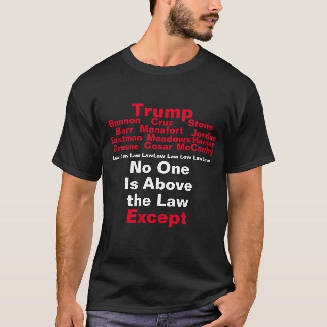 No One Is Above the Law T-Shirt (Front)