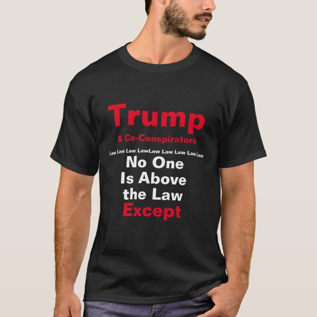 No One Is Above the Law T-Shirt (Front)