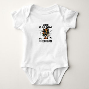 No one is illegal baby bodysuit