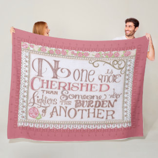 No One is More Cherished Fleece Blanket