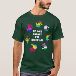 No one knows Im bisexual Tshirt LGBT Pride LGBTQ