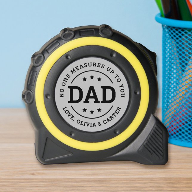 No One Measures Up Dad Kids Names Grey 1 (Creator Uploaded)