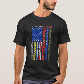 No One Military Fights Alone Patriotic USA Flag 4t T-Shirt