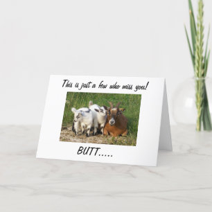 NO ONE MISSES YOU AS "WE DO" CARD