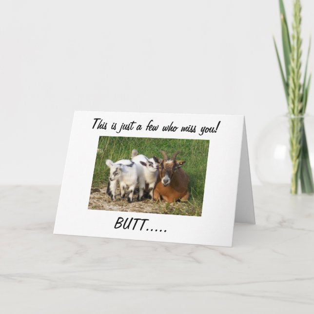 NO ONE MISSES YOU AS "WE DO" CARD (Front)