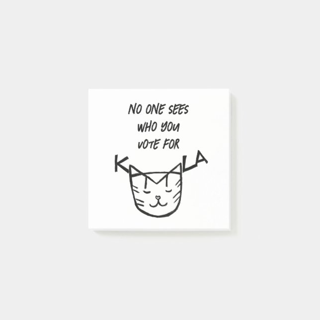 "No One Sees Who You Vote For" Post-it Notes (Front)