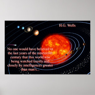 No One Would Have Believed - H G Wells Poster
