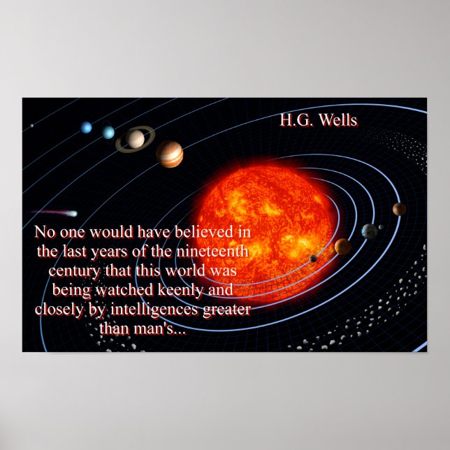 No One Would Have Believed - H G Wells Poster (Front)