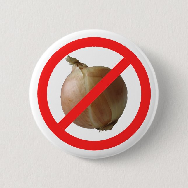 No Onion Trucker Hat 6 Cm Round Badge (Front)