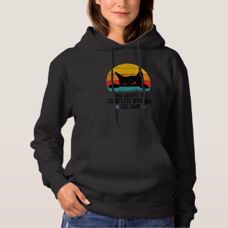 No Outfit is Complete Without Cat Hair  Retro Vint Hoodie