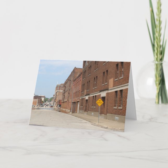 No Outlet Burlington, Iowa  All Occasions  Card (Front)