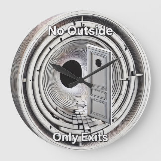 No outside only exits Wall Clock