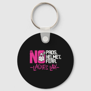 No Pads No Helmet No Fear Girls Key Ring