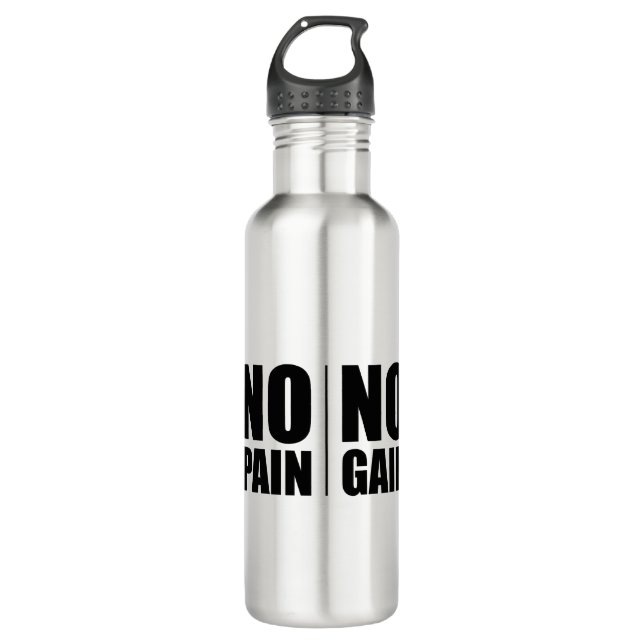 No Pain No Gain 710 Ml Water Bottle (Front)
