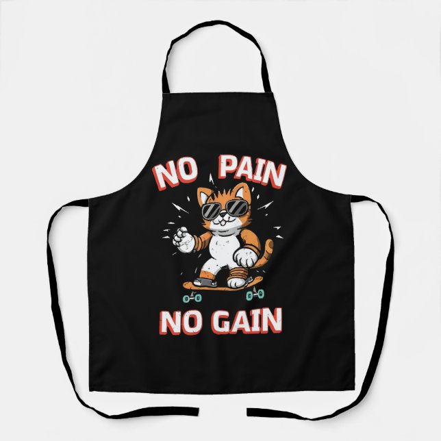 No pain No Gain Apron (Front)