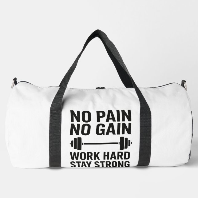 No Pain No Gain Duffle Bag (Front)
