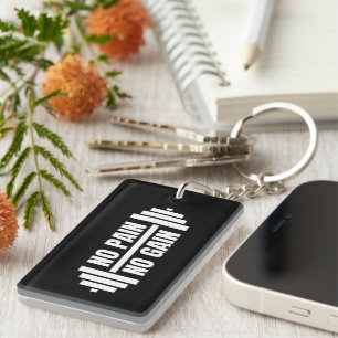 No Pain No Gain Keychain
