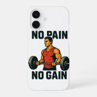 No Pain No Gain | Motivational Gym Phone Wallpaper