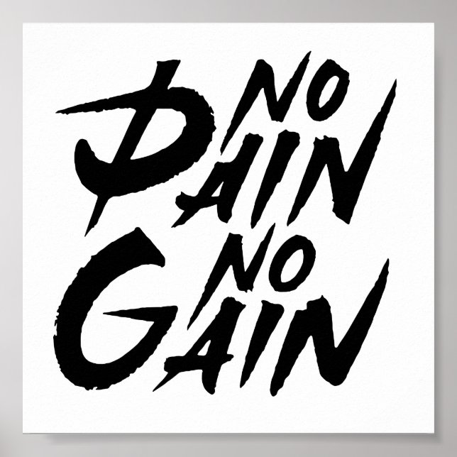 No Pain No Gain Poster (Front)