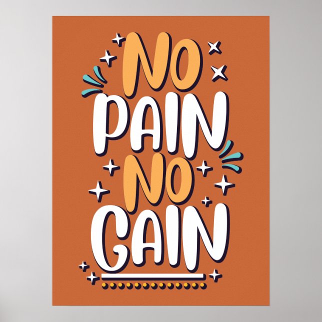 No Pain No Gain Poster (Front)