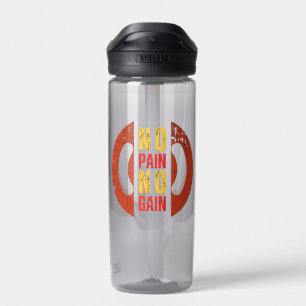 No Pain No Gain Sports Water Bottle: Lightweight M Water Bottle