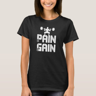 No Pain No Gain Squat Gym Motivation for Leg Day G T-Shirt