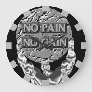 No Pain No Gain Wall Clock