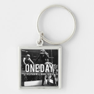No PAIN No Gain - Women's Workout Motivational Key Ring