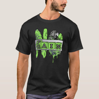 No Pain No Gain Yup Retro Green Bean 5s Unisex Mat T-Shirt