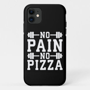 No Pain, No Pizza - Carbs - Funny Workout Novelty iPhone 11 Case