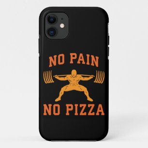 No Pain, No Pizza - Carbs - Funny Workout Novelty iPhone 11 Case