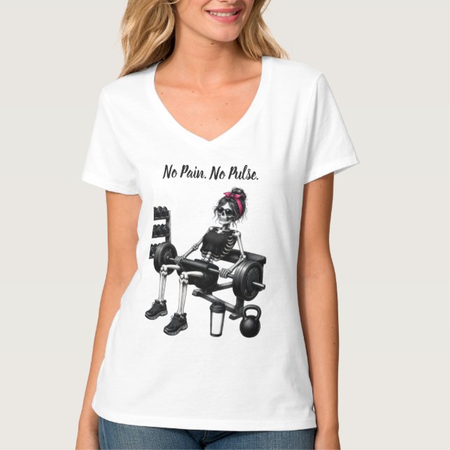 No Pain. No Pulse T-Shirt (Front)