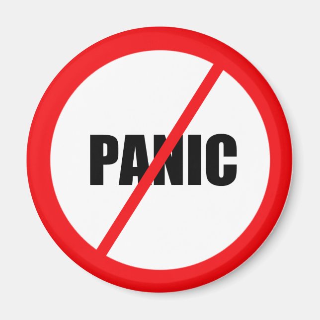 No Panic Magnet (Front)
