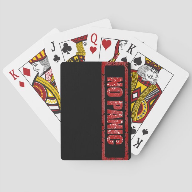 No panic playing cards (Back)