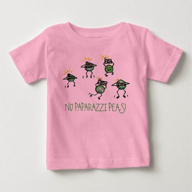 NO PAPARAZZI PEAS! Tee (Front)