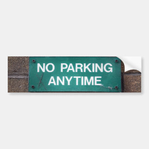 No Parking Anytime sticker