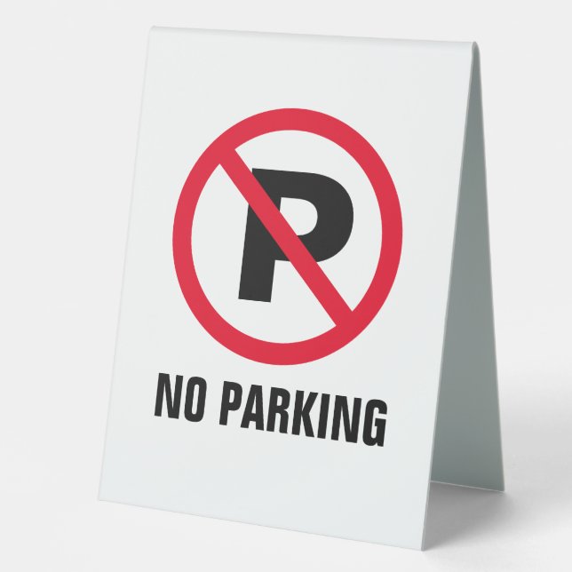 No parking forbidden to park letter P reversible (Front)