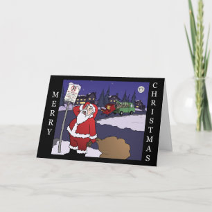 No Parking Santa Card