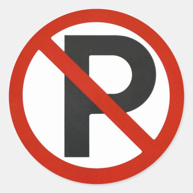 No Parking Sticker (Front)