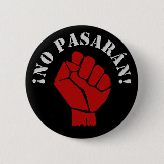 NO PASARAN 6 CM ROUND BADGE