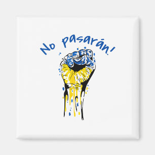 No Pasaran Socialist Spanish Civil War Ukraine Magnet