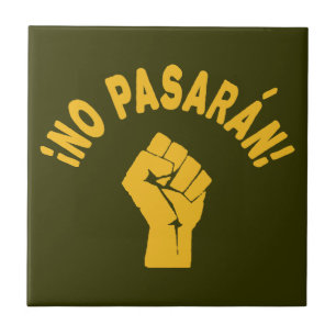 No Pasaran - They Shall Not Pass Tile