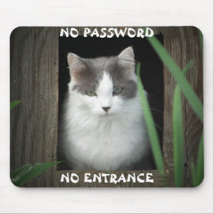 No Password No Entrance Mouse Mat
