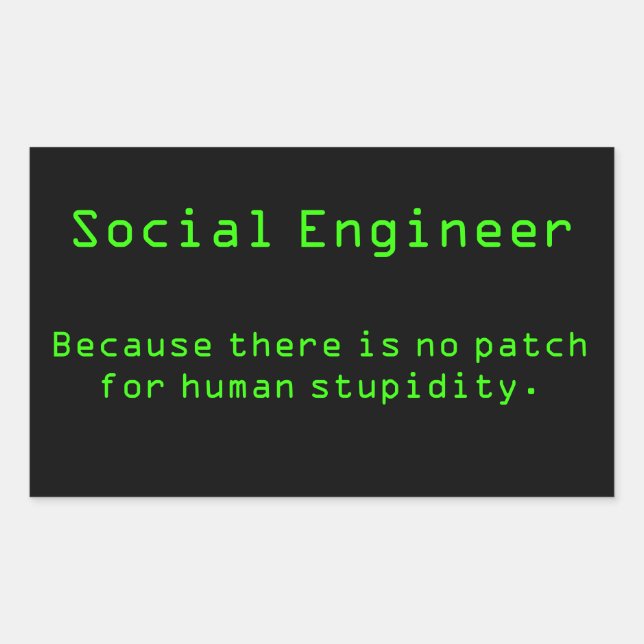 No patch rectangular sticker (Front)