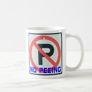 No Peeing Coffee Mug