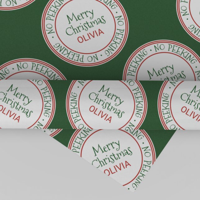 No Peeking Christmas Wrapping Paper (Creator Uploaded)