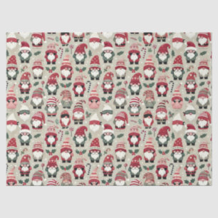 No Peeking Gnomes Christmas Holiday Coordinated Tissue Paper