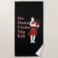 No Peeking Under My Kilt Funny Scottish