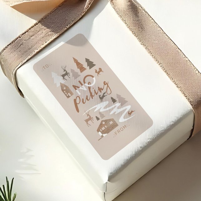 No Peeking Woodland Animals Cosy Village To & From Label (No Peeking Woodland Animals Cozy Village To & From Label)