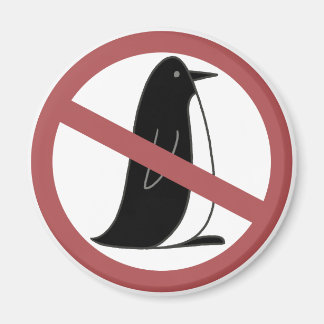 No Penguins Magnet
